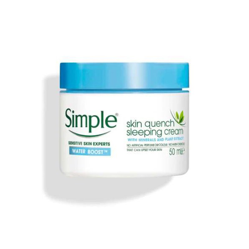 Simple Water Boost Skin Quench Sleeping Cream 50ml