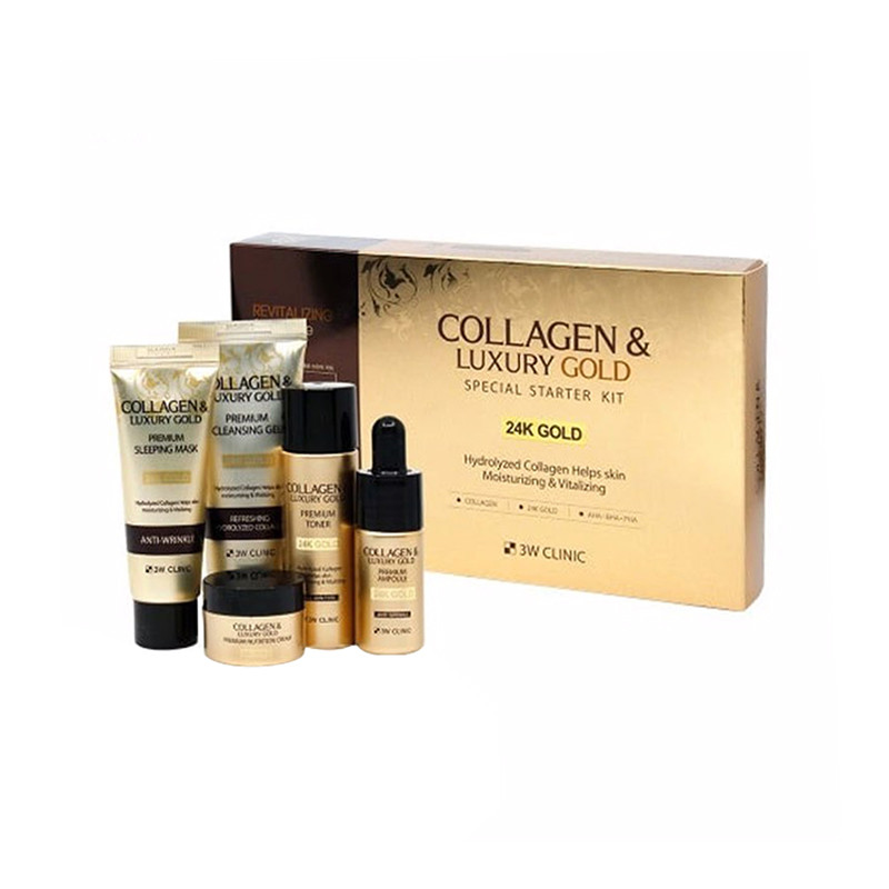 3W Clinic Collagen and Luxury 24 K Gold Special Starter Kit