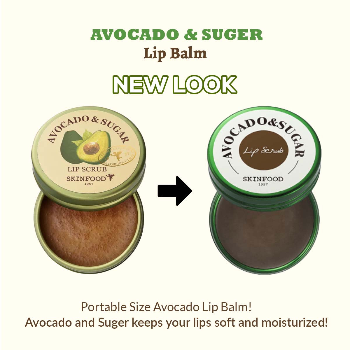 Skinfood Avocado & Sugar Lip Scrub 12g