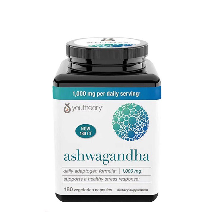 Youtheory Ashwagandha Supplement 180 Tablets