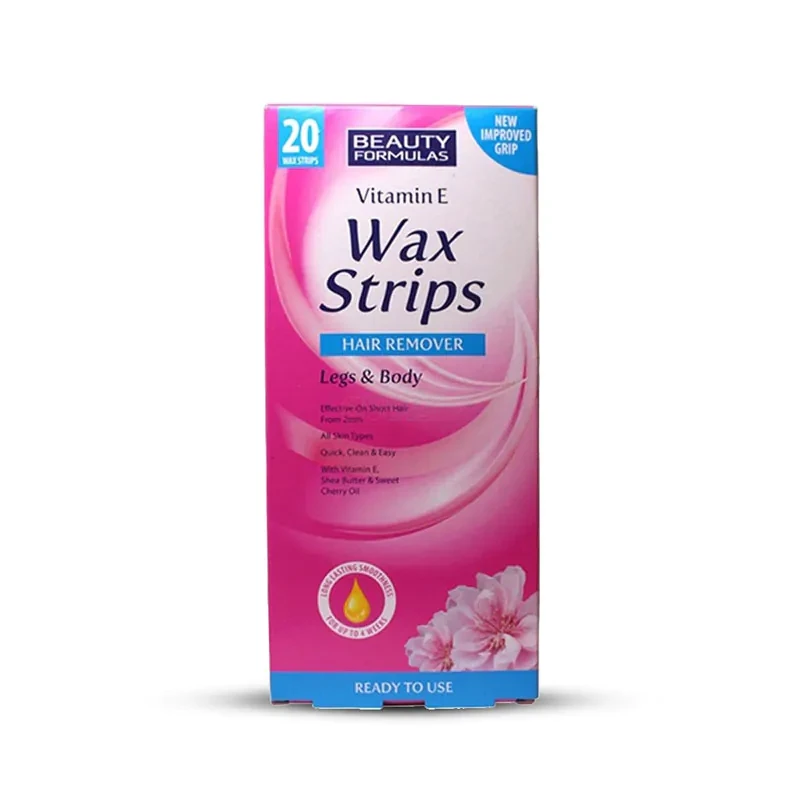 Beauty Formulas Vitamin E Wax Strips (20 pcs)