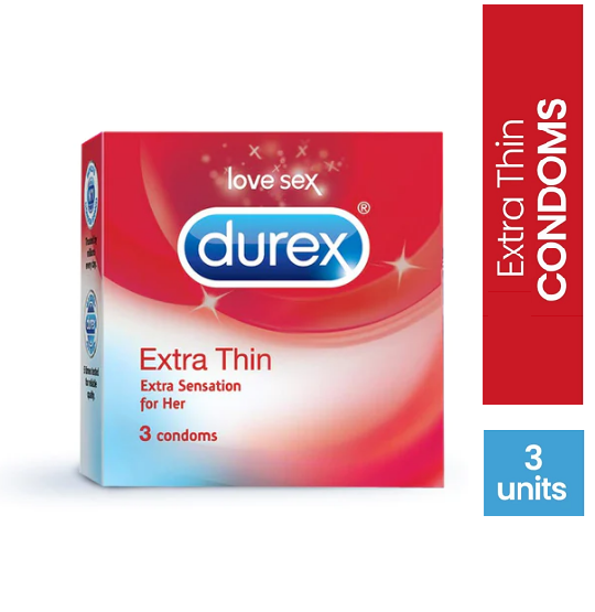 Durex Extra Thin - 3 Condoms