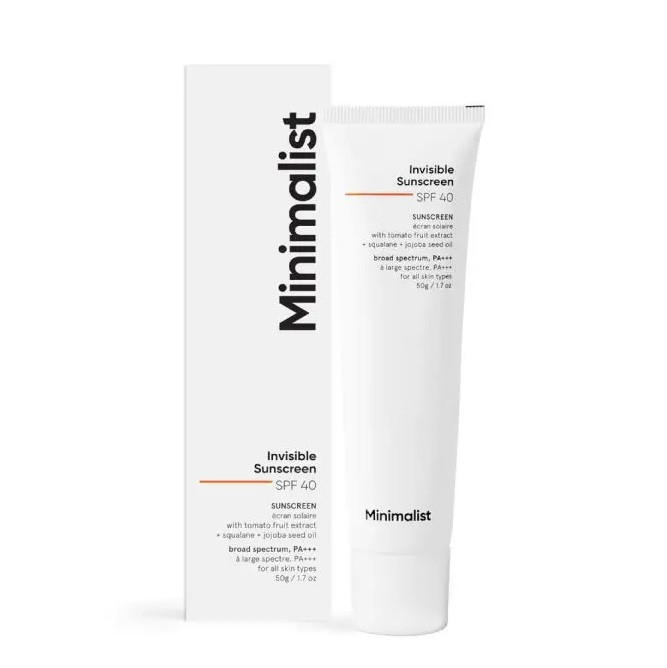 Minimalist Invisible SPF 40 Sunscreen 50g
