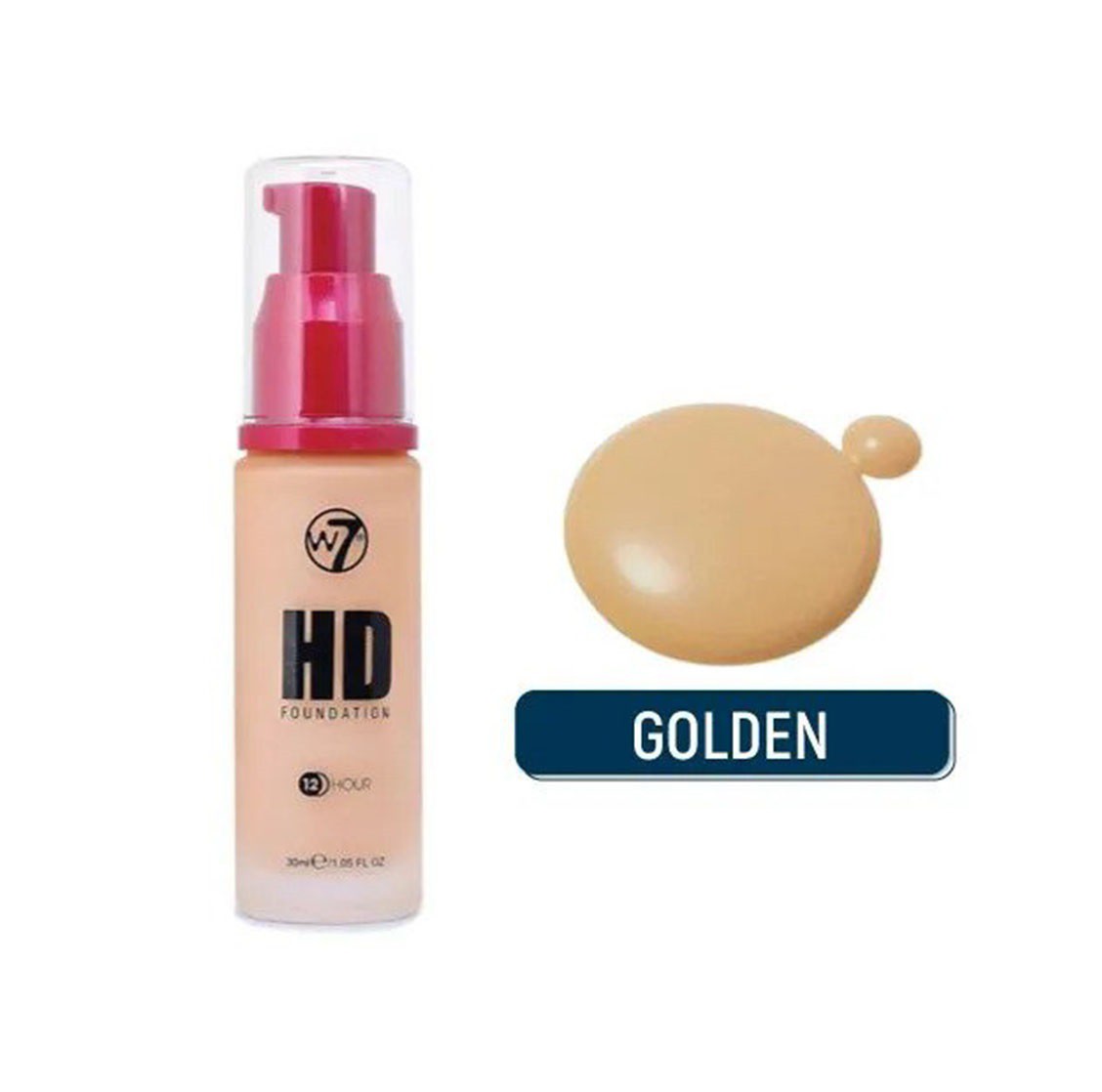 W7 HD Foundation Golden 30ml