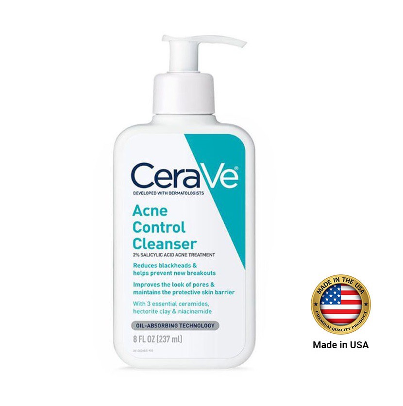 Cerave Acne Control Cleanser 237ml (USA Version)