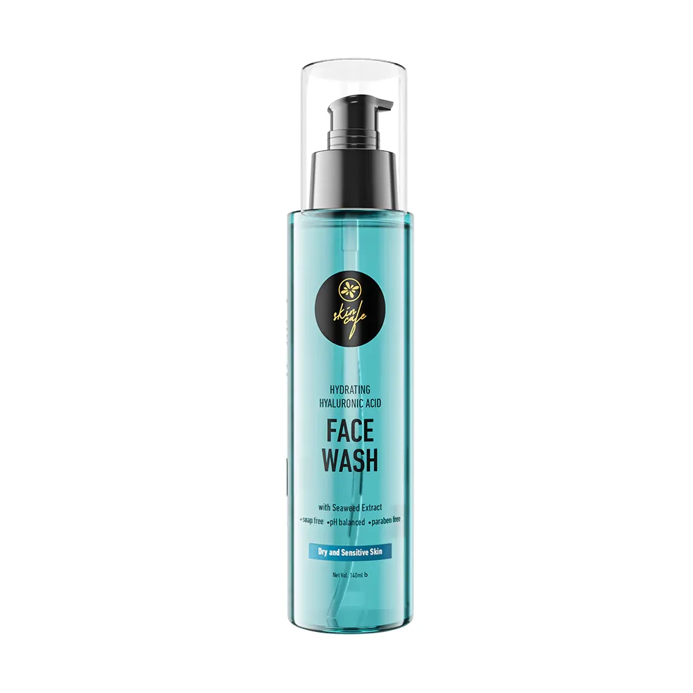 Skin Cafe Hydrating Hyaluronic Acid Face Wash with Seaweed Extract (Dry & Sensitive Skin) 140ml